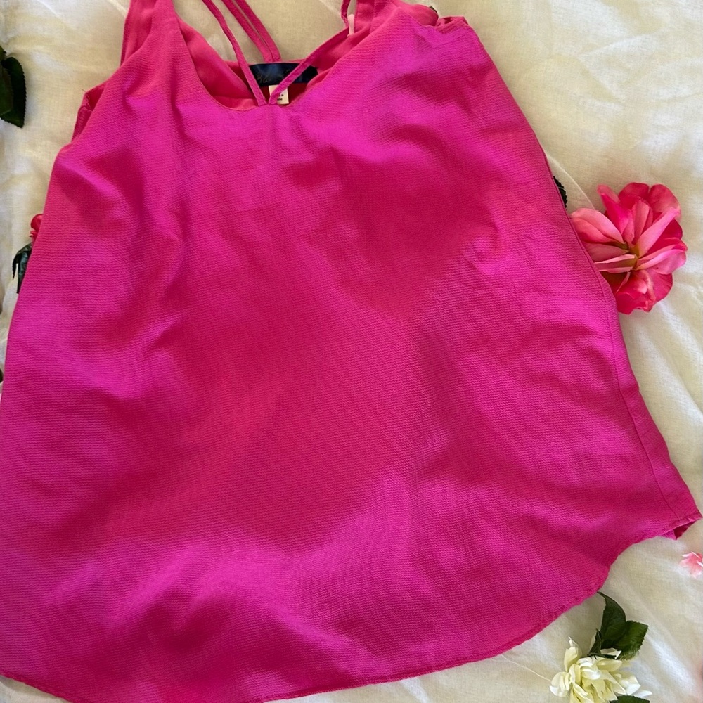 Asymmetrical Pink Camisole Mini Dress